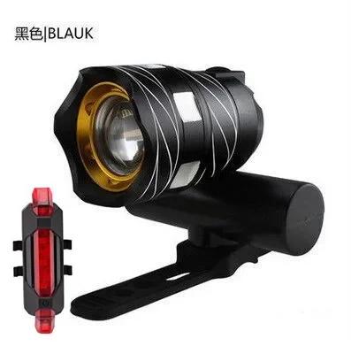 

Bicycle headlights T6 night riding strong light flashlight mountain bike USB charging car headlights remote shooting bicycle