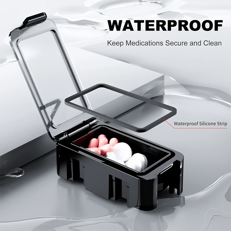 7 Days A Week 14 Compartments Pill Box Multifunctional  Removable Random Combination Sealed Pill Organizer