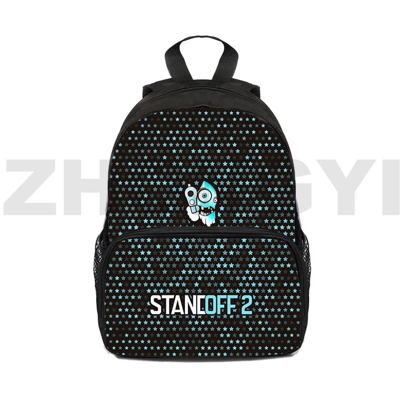 Cool Print Pattern Anime Standoff 2 Backpacks 3D Laptop School Backpack for College Students 16 Inch Harajuku Japanese Bag