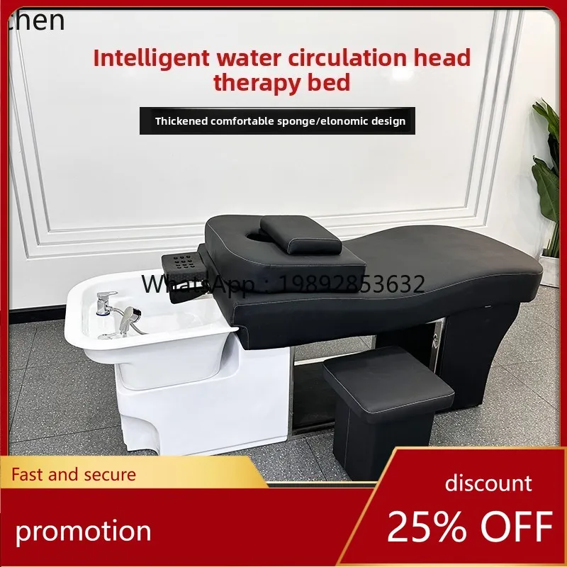 

HXL ceramic basin shampoo bed barber shop special constant temperature water circulation fumigation beauty salon special