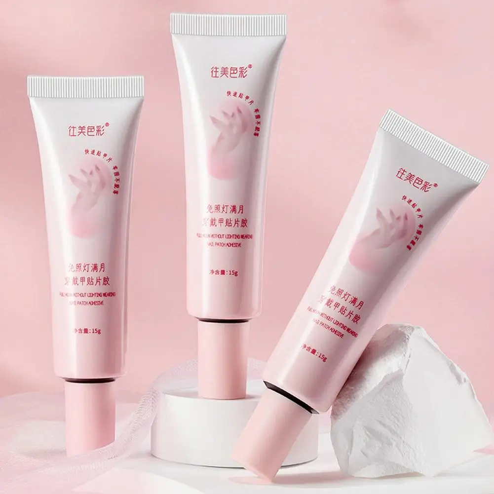 لـ WANGMEI COLOR جديد غراء أظافر قوي للغاية للضغط على الأظافر لا حاجة لمصباح الأشعة فوق البنفسجية/Led، تجفيف سريع 5s، علاج سريع، يدوم طويلاً