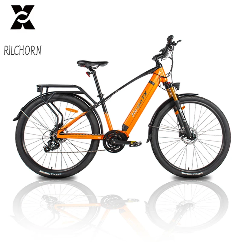 

New RILCHORN E-bike Mid Motor 500W 29-inch Electric Bike Aluminum Alloy Full Suspension Ebike 48V 17AH Lithium Battery Bicycle