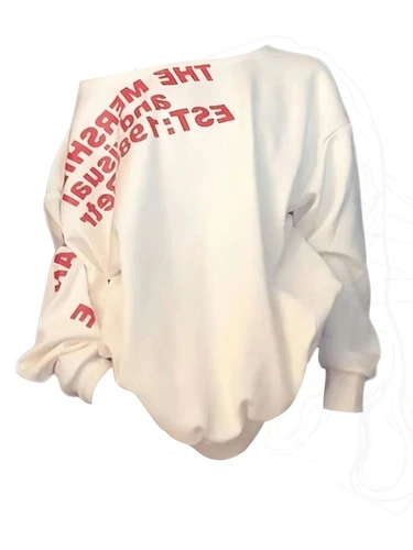 Imagen 1 del producto Camiseta Sexy de gran tamaño Y2k para mujer, ropa de calle con estampado, Top básico de manga larga para mujer, moda coreana para Otoño e Invierno, camisetas de gran tamaño