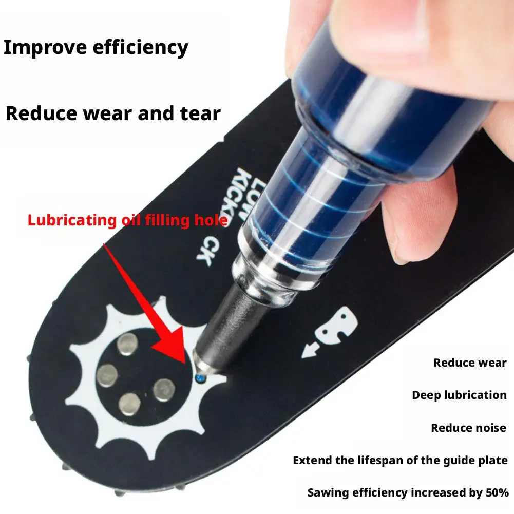 1/2/3PCS Chainsaw Chain Guide Bar Sprocket Nose Brushcutter Grease Wi/ Grease Chain Saw Spare Parts Kits Garden Power Tool