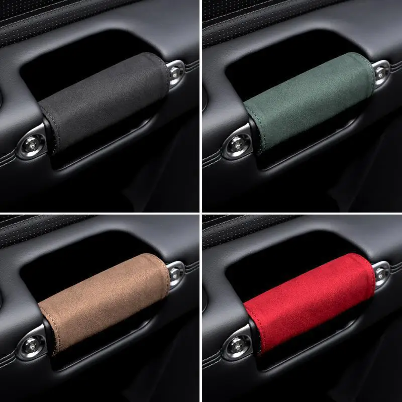Car Interior Door Handle Protective Cover Car Door Pull Glove Decoration Car Armrest Glove Roof Handle Protective Cover