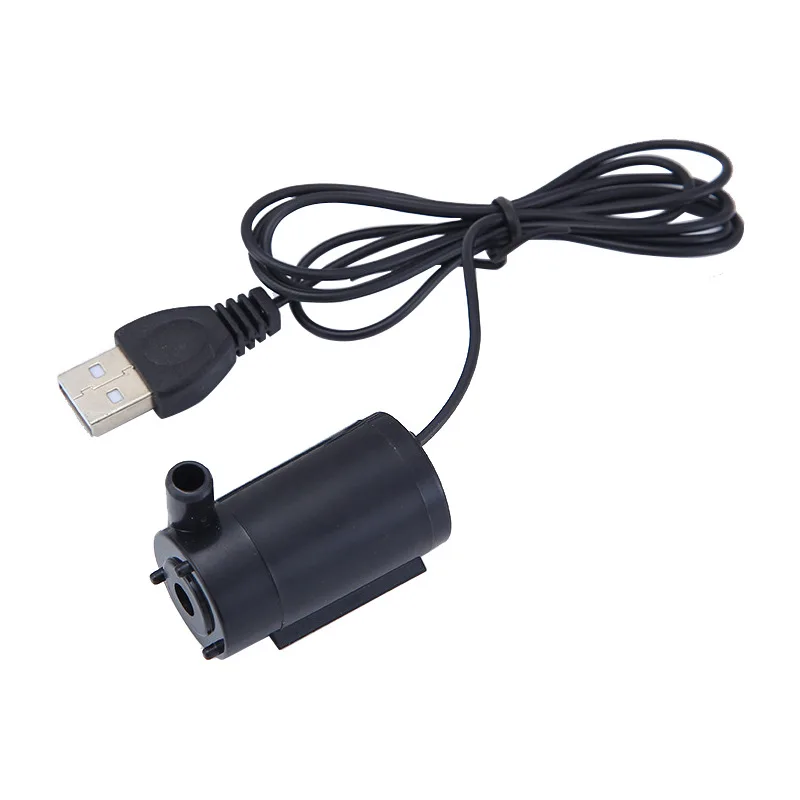 DC 3V-5V USB Micro Submersible Mini Water Pump for Aquariums Fish Tank Rockery Fountain Hydroponics Matching Water Pipe