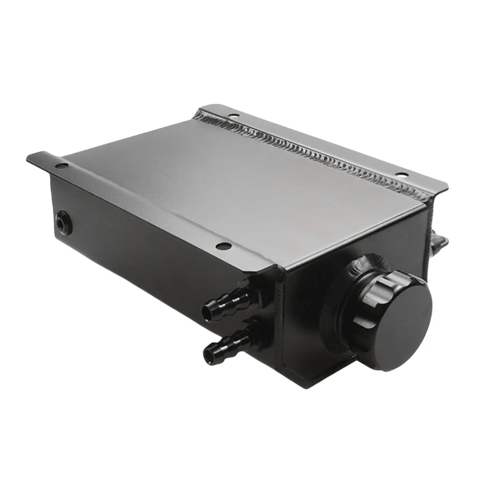 1L/2L Recovery Wasser Tank Aluminium Legierung Kühler Überlauf Kühlmittel Kann Universal Poliert Reservoir Auto Zubehör