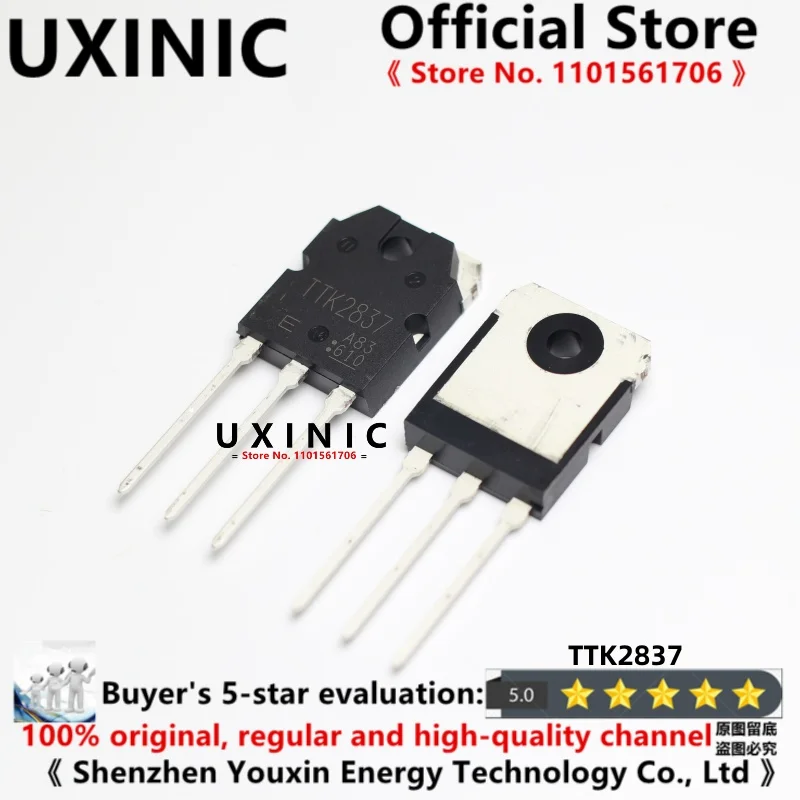 UXINIC 100% New Imported OriginaI TTK2837 2SK2837 TO-247 Inverter Welding Repair Parts 500V 20A