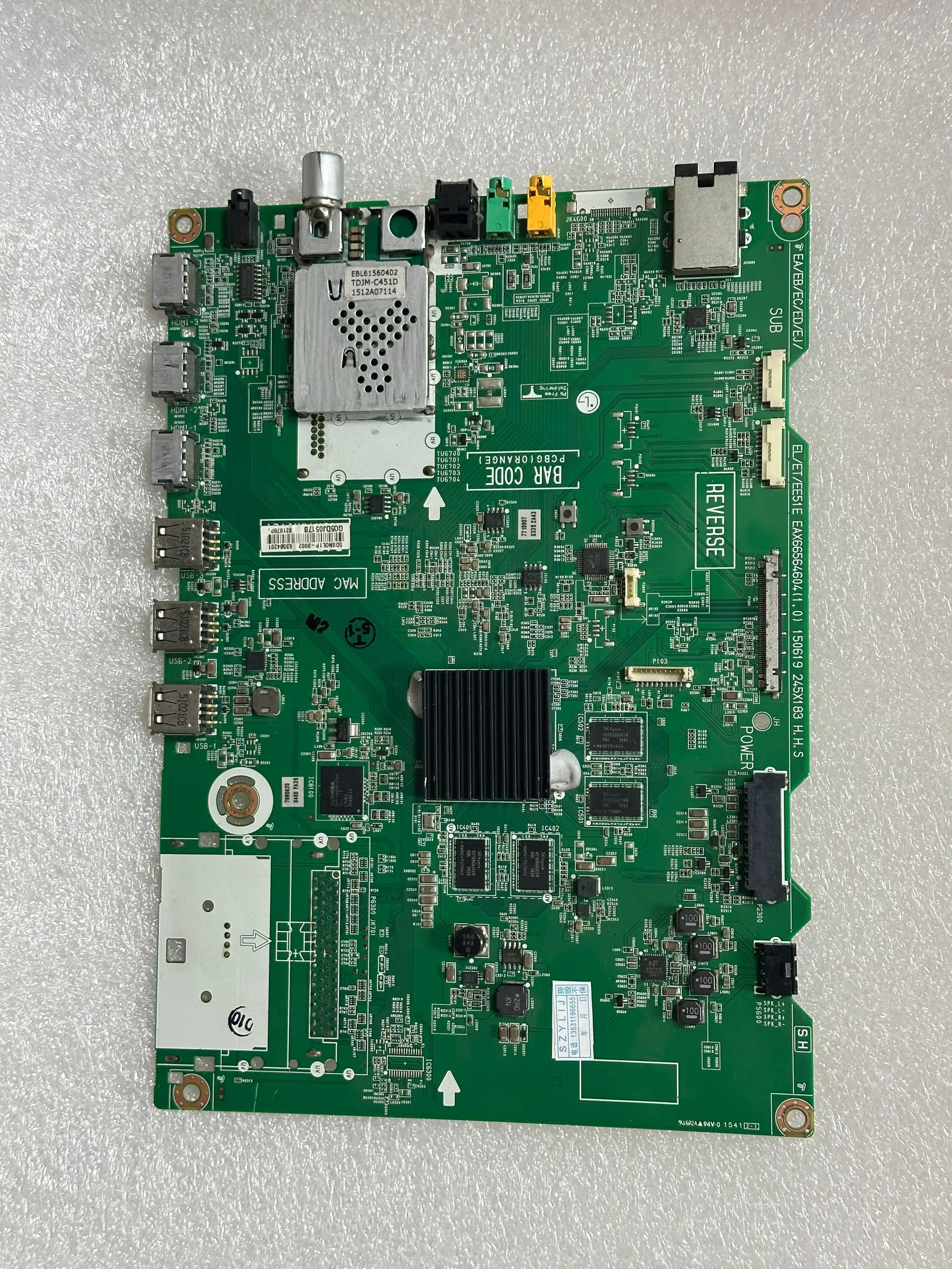 

Original 55EG9100-CB motherboard EAX66564604(1.0) screen LC550LUD(LG)(PD) in stock
