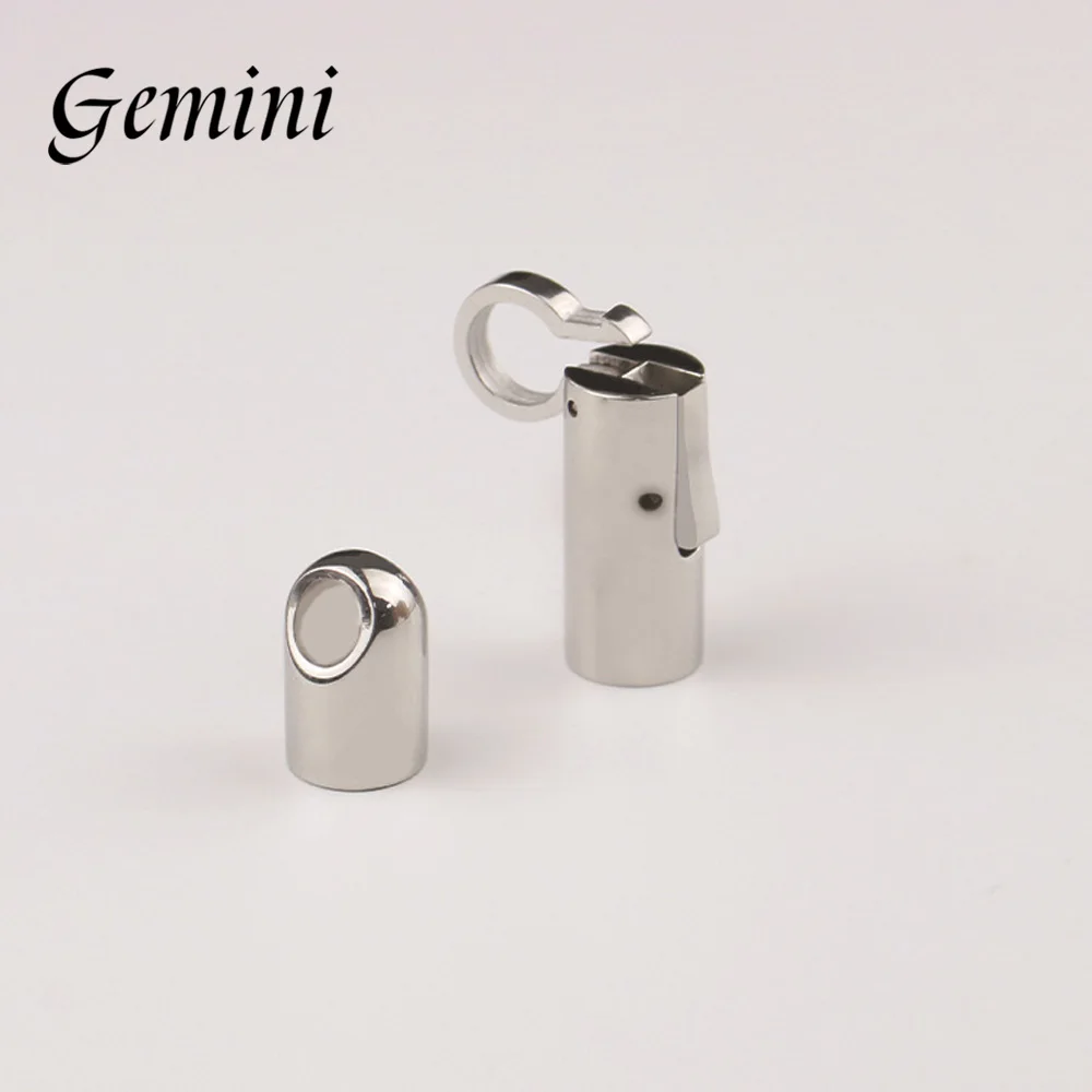 5-10Pcs Stainless Steel Double-headed Bayonet Clasp 6mm for Leather Bracelet DIY Accessories Jewelry Making Supplies Wholesale