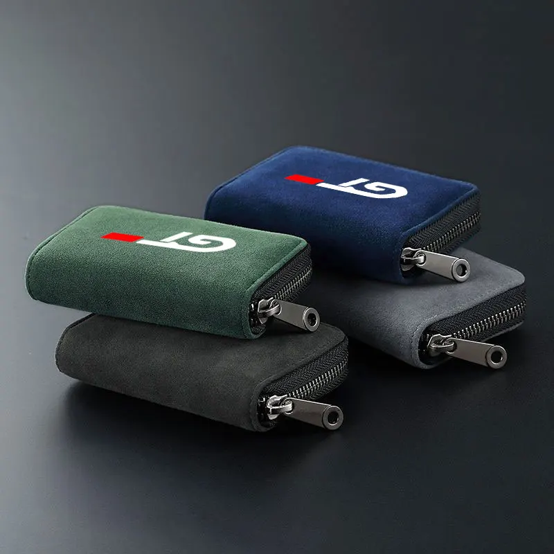 

Coral Fleece Wallets ID Credit Card Holder For Peugeot GT GTline 3008 308 T9 208 508 Rifter 5008 207 206 408 108 Car Accessories