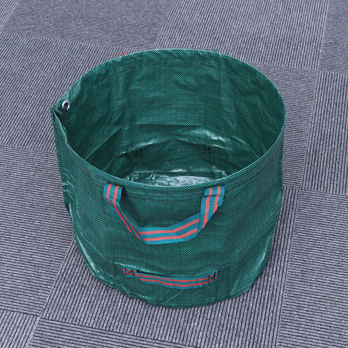 120L Large Capacity Garden Bag Reusable Leaf Sack Trash Can Foldable Garden Garbage Waste Collection Container Storage Bag (Gree