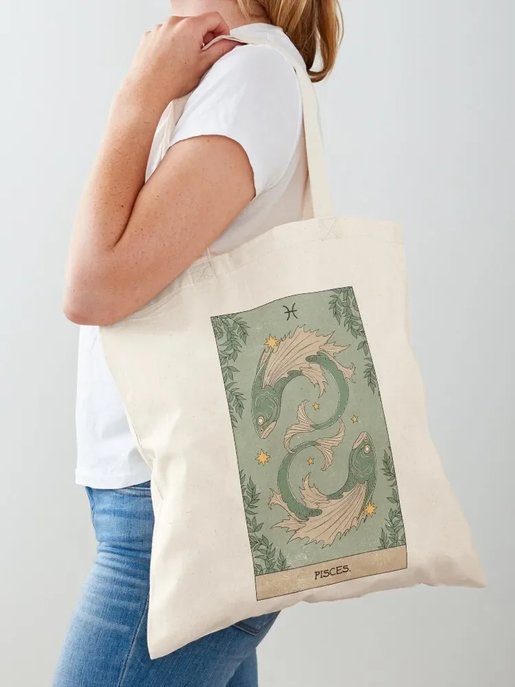 

Pisces Tote Bag tote bag screen Women's shopper bag shopper women canvas personalized tote