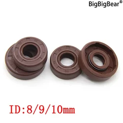 2/5pcs ID 8/9/10mm FKM Oil Seal TC-8/9/10x14/15/16/17/22/26/28x5/7/8/10mm Fluorine Double Lip Oil Seals