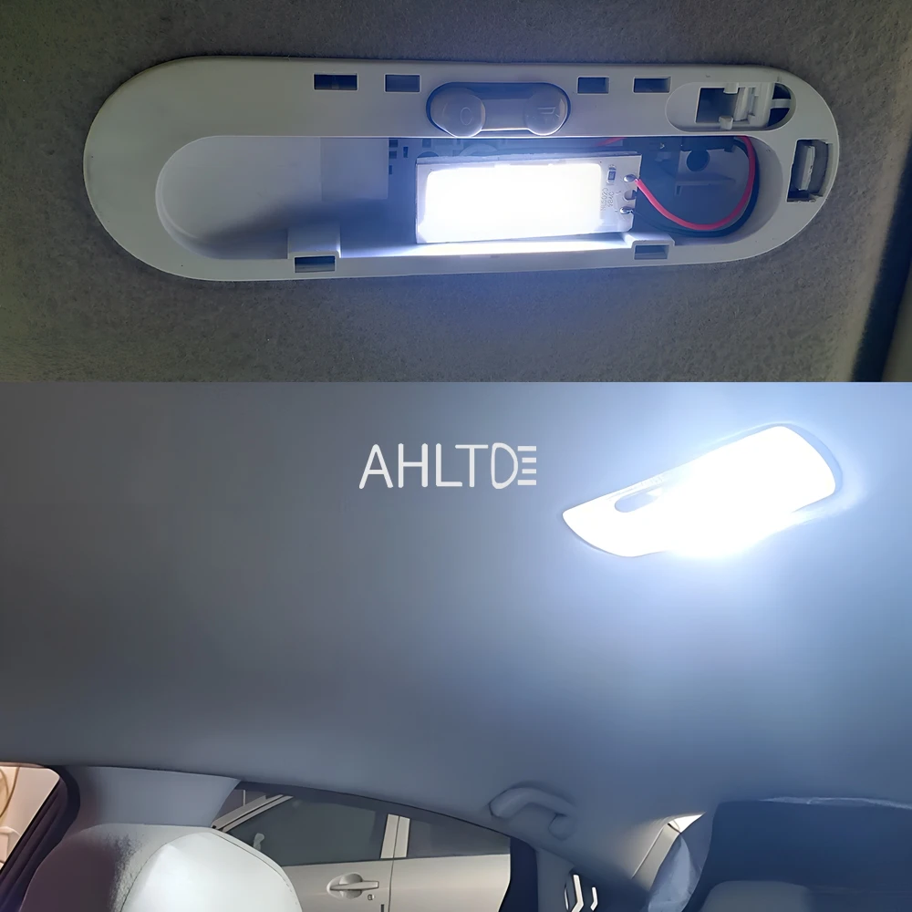 1X 자동 인테리어 독서 범용 Led 전구 T10 BA9S COB W5W C5W 24/36/48Led 자동차 천장 신호등 돔 트렁크 램프 12V 화이트 썸네일 3