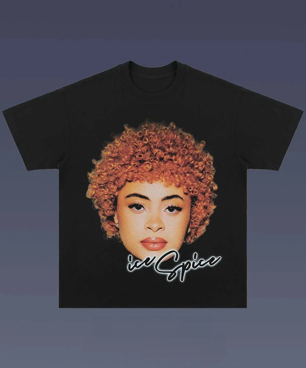 

ICE SPICE 1.15 BIG FACE Fashion Trend Graphic Printing Summer Luxury Brand Cotton Men's and Women's T-Shirts Short Sleeves