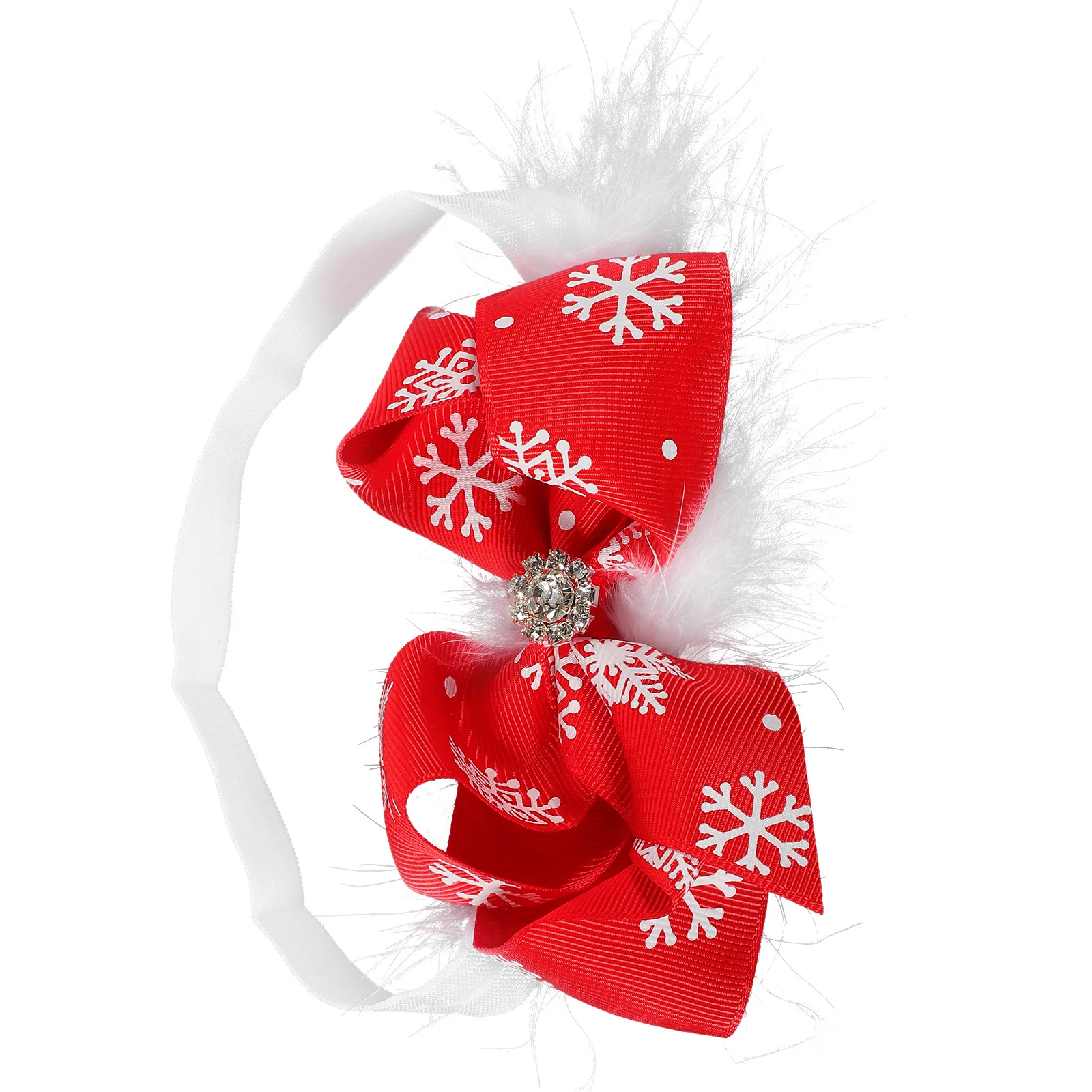 عصابة رأس لطيفة على شكل فيونكة للأطفال بتصميم إكسسوار شعر عيد الميلاد غير قابل للتشوه للارتداء اليومي وحفلات عيد الميلاد #3