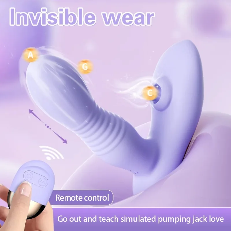 DUBNIY تلسكوبي تهتز دسار مع جهاز تحكم عن بعد لاسلكي مثير Shoop المرأة كريتوليس لعبة مصاصة نقطة G تدليك المهبل #1