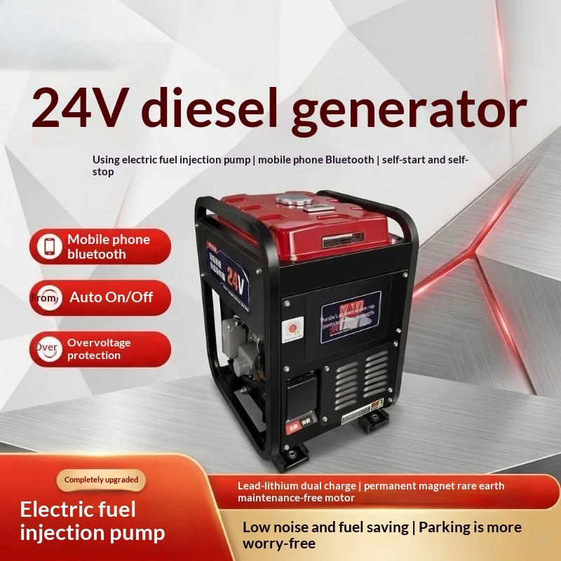 24V 5KW 6KW 7KW 8KW Diesel Generator, Variable Frequency Truck Power Supply,automatic Start-stop Air Conditioning, Fast Charging