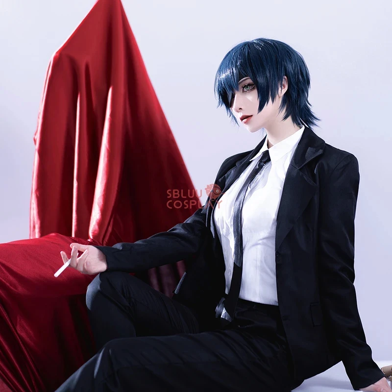 

COSSBluuCosplay Angel Devil Hayakawa Aki Cosplay Higashiyama Kobeni Himeno Denji Costume DK Black Suit Uniform Halloween
