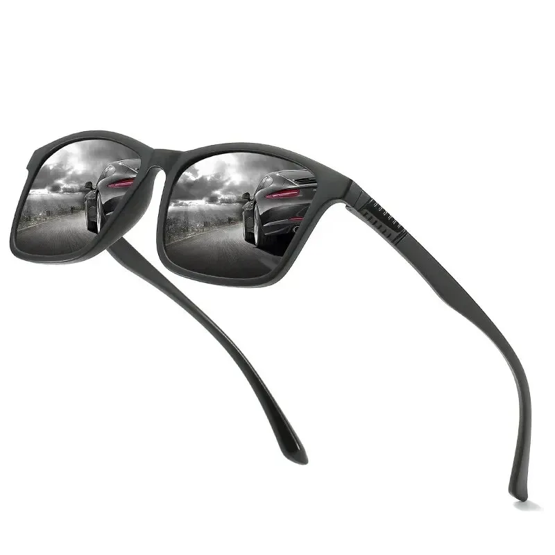 Luxury Men Polarized Sunglasses Fashion Vintage Square Ultra Light Frame Driving Fishing Sun Glasses For Man UV400 Eyewear image 4
