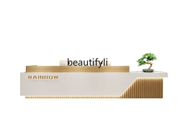 

A48 Chinese Modern Company Front Desk Hotel Clubhouse Training Institution Bar Table Simple Beauty Salon Checkout Page