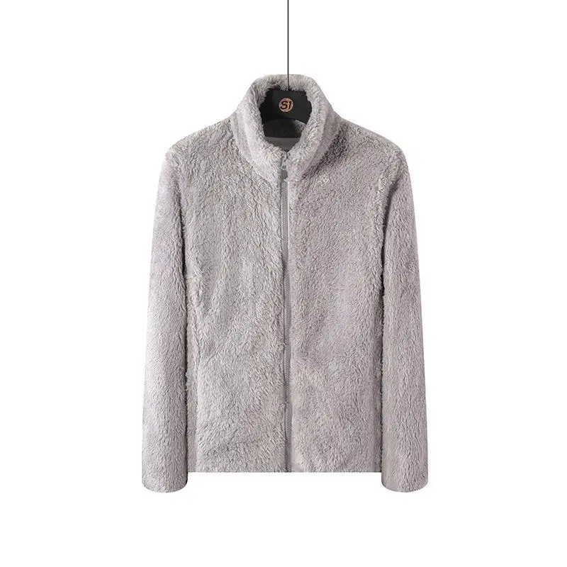 レディース用コージーな二重層コーラルフリース暖かいプルオーバー、2025年冬新作、ソフトなサーマルスウェットシャツスタイルのコート、女性用アウトドアウェア