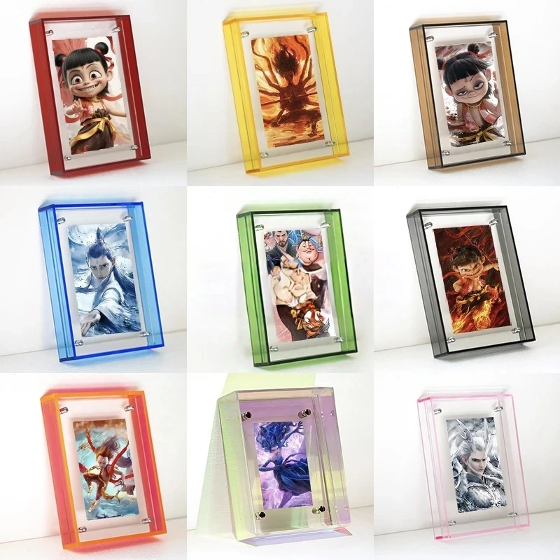 

Colorful Wall-mounted Acrylic Photo Frame, Wedding Photos Decorative Frame, Posters, Frame for Certificates, Postcards, Jigsaw