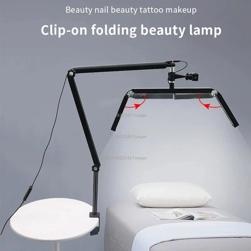 Ring Lamp for Beauty Facials Skincare Tattoo Eyebrows Filming VHalf Moon LED Lights Lamp Lash Temperature 3200K-5600K Floor LED view 2