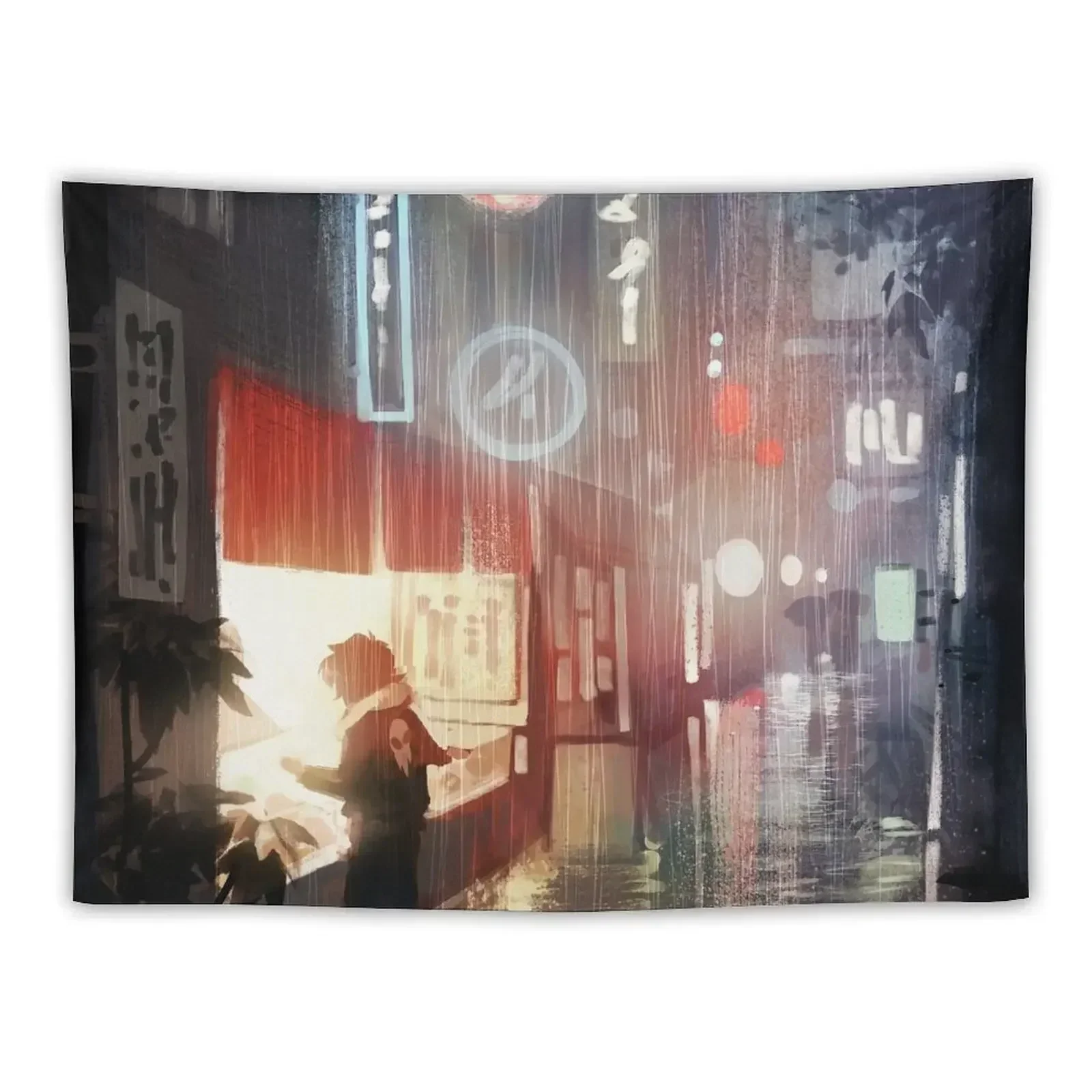 

Night in Tokyo Tapestry Decorative Wall Mural Room Aesthetic Tapestry