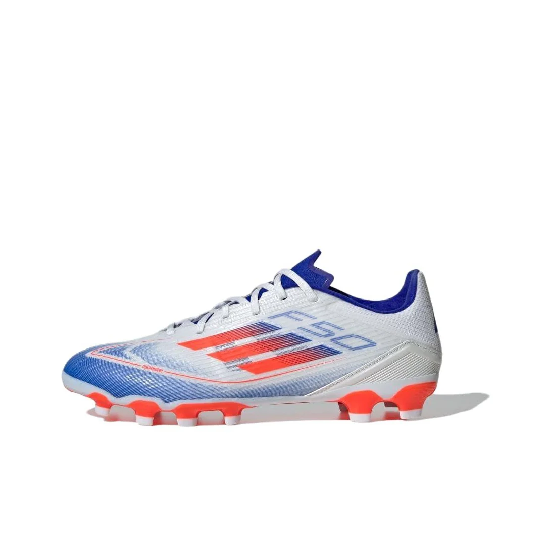 Adidas F50 League MG Multi Ground Slip Resistant Abrasion Resistant Soccer Shoes Men's White Red Blue IF1341