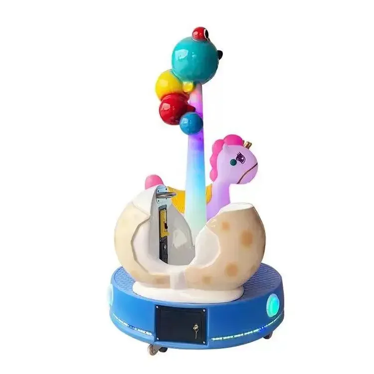 Cheap Coin Operated 3 Seats Merry Go Round Kids Musical Carousel Mini Mobile Carousel Kiddie Ride for Sale