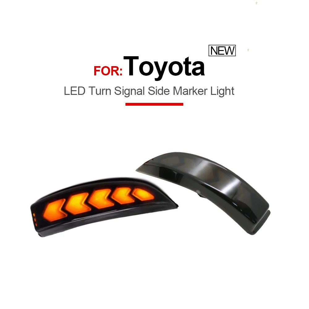 Dynamic Amber LED Car Front Side Mirror Turn Signal Lights For Toyota Corolla Camry SCION IM NCP141 COROLLA ALTIS