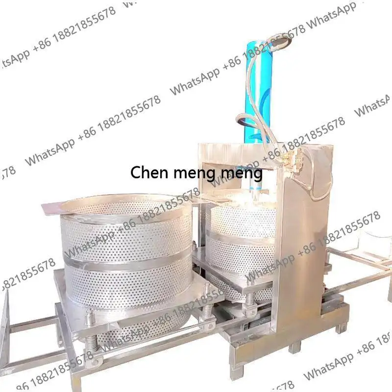 

Double Barrel Large Traditional Chinese Medicine Residue Press Dehydration Equipment Juicing Machine Hydraulic