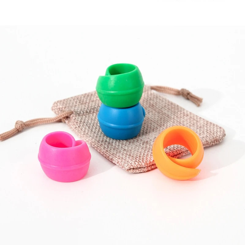 5/10 Stück Silikon-Fadenspulenringe, bunte Spulenhalter, Spulenhalter, Fadenspulenhalter, DIY-Handarbeits-Nähwerkzeuge – Detail 3