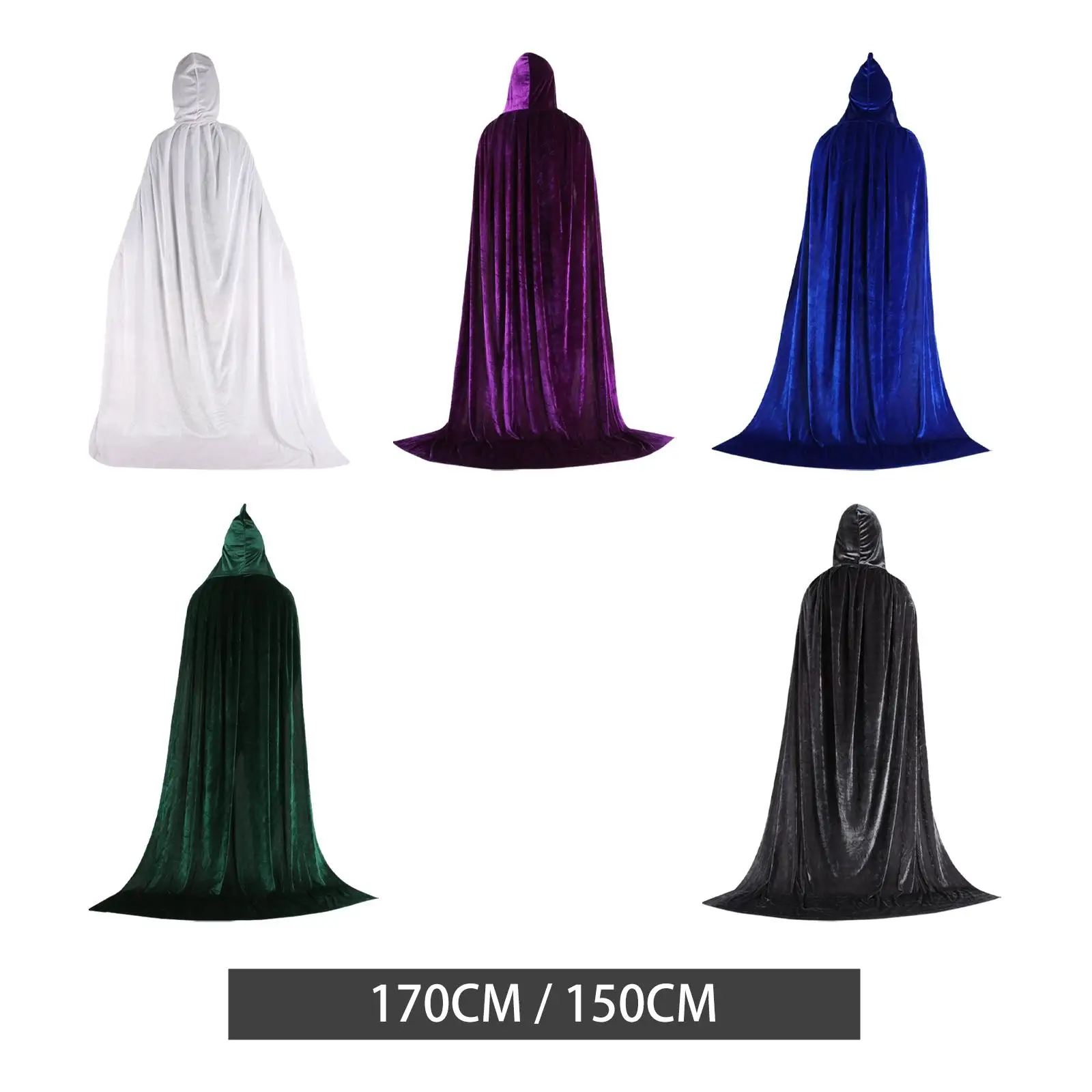 

Halloween Velvet Hooded Cape Cloak Robe Devil Costume Lightweight Hand Wash Versatile Accessory for Fancy Dress Party Favor