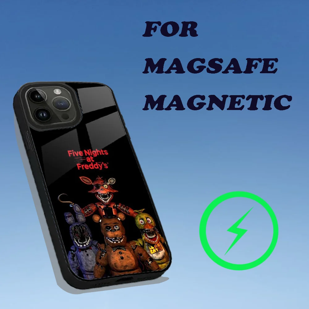 Five-Nights-At-Freddys F-Fnaf Phone Case For iPhone 16,15,14,13,12,11,Plus,Pro,Max Mini Magsafe Magnetic Wireless Charging