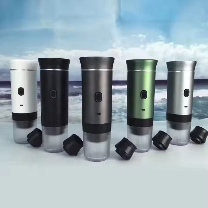 

Portable Electric Espresso Machine Hotel Outdoor Use Heating Water Coffee Maker Compatible with Ground Coffee Large Capsules