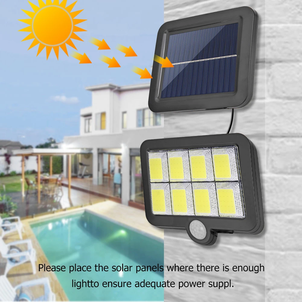 

Solar Panel Wall Lamp Decorative Light LED Solar Outdoor Wall Light Waterproof PIR Motion Sensor Garden Street Lighting