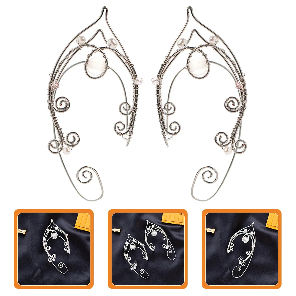 

1Pair Ear Clip Earrings Women Pearl Fairy Non Piercing Elegant Accessories for Birthday Anniversary Valentine Gifts Ear Wrap