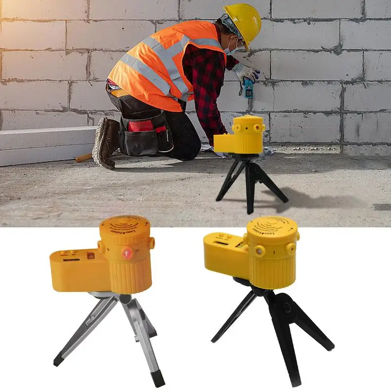 Lines Level Rotatable Precision Level Tool With Tripod Multifunctional Leveler With LED Backlight For Engineering Measurement