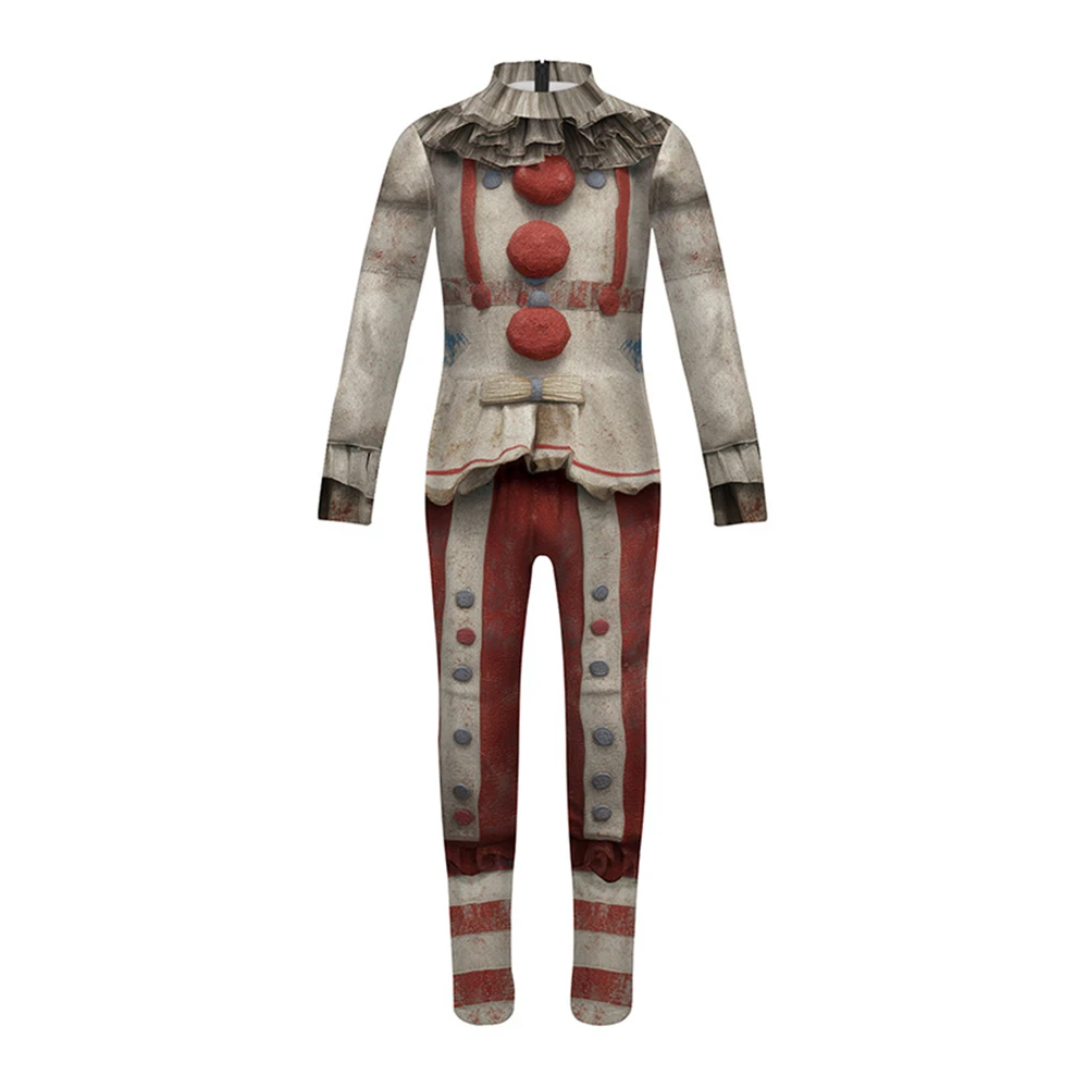 Kids Twisty the Clown Cosplay Costume 3D Printed Jumpsuit Boys Girls Horror American Outfit Story Halloween Carnival Disguise view 5