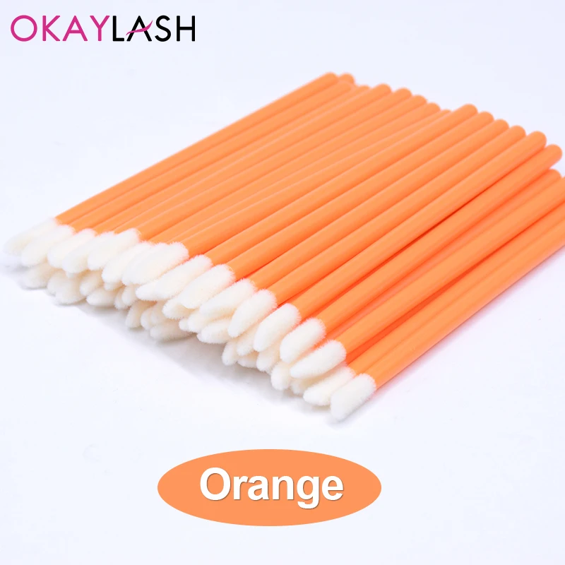 Okaylash Einweg-Glitzer-Lipgloss-Bürste, Wimpernverlängerung, Reinigungsbürsten, Kristall-Lippenstift-Applikatoren, Reiniger, Make-up-Tools
