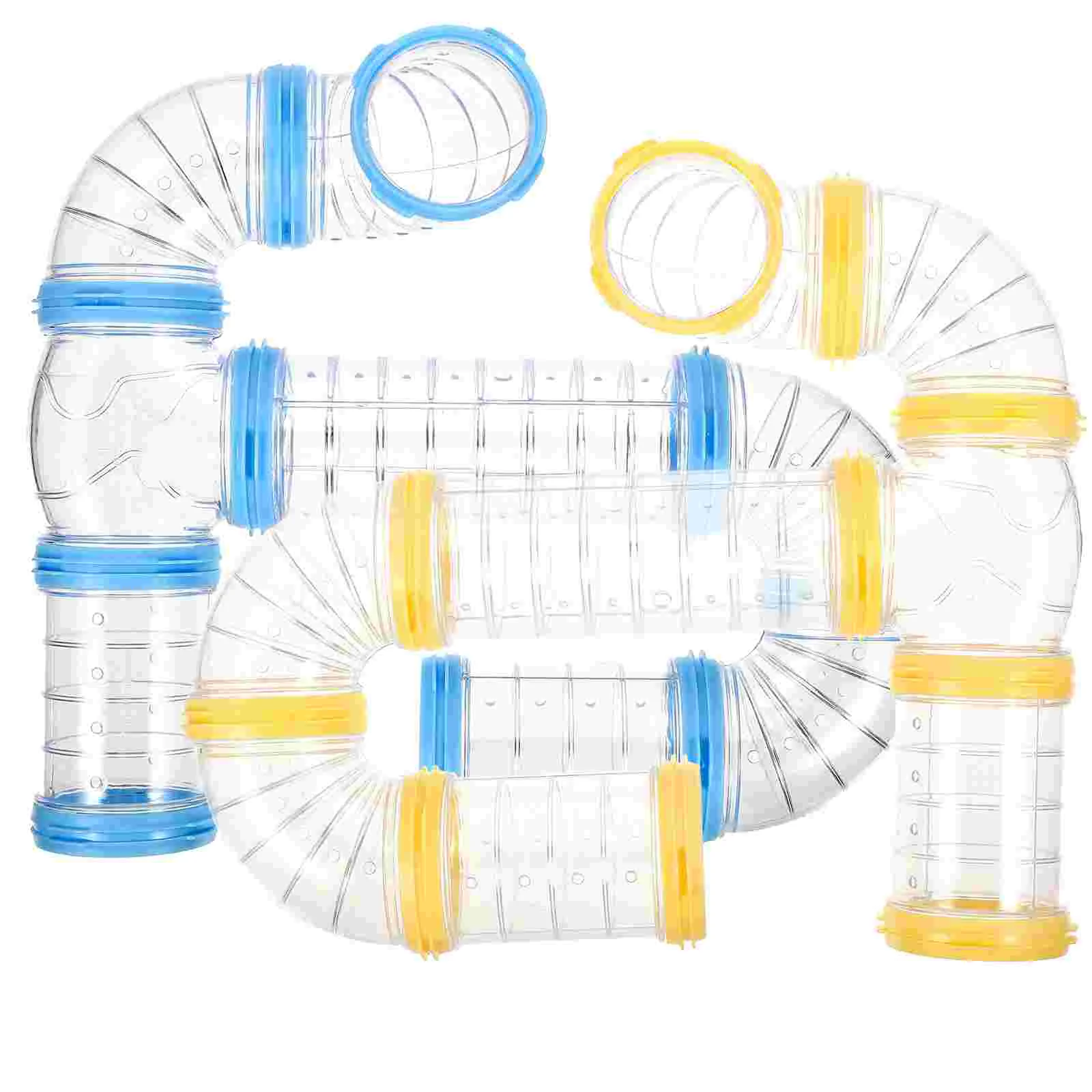 

2 Sets Hamster Tube Kit Tunnel Plastic Pipe Accessories Play Structure Cage Supplies Playpen