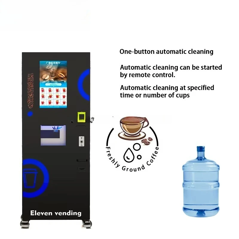 FOODLINE Customized Vending Machine Hot/Cold Freshly Ground Coffee & Fruit Syrup Drinks Smart Self-Service Coffee Machine