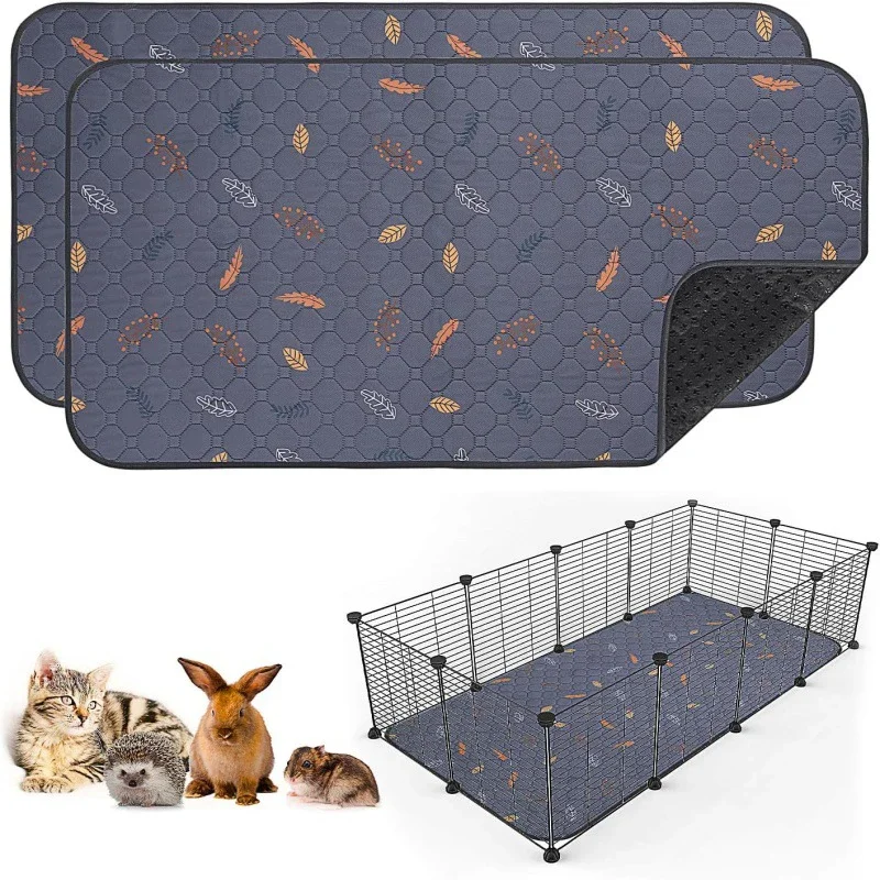 

Pet Urinary Pad Reusable Absorbent Pee Pad Guinea Pig Cage Lining Machine Washable Guinea Pig Small Animal Pets Sleeping Mat