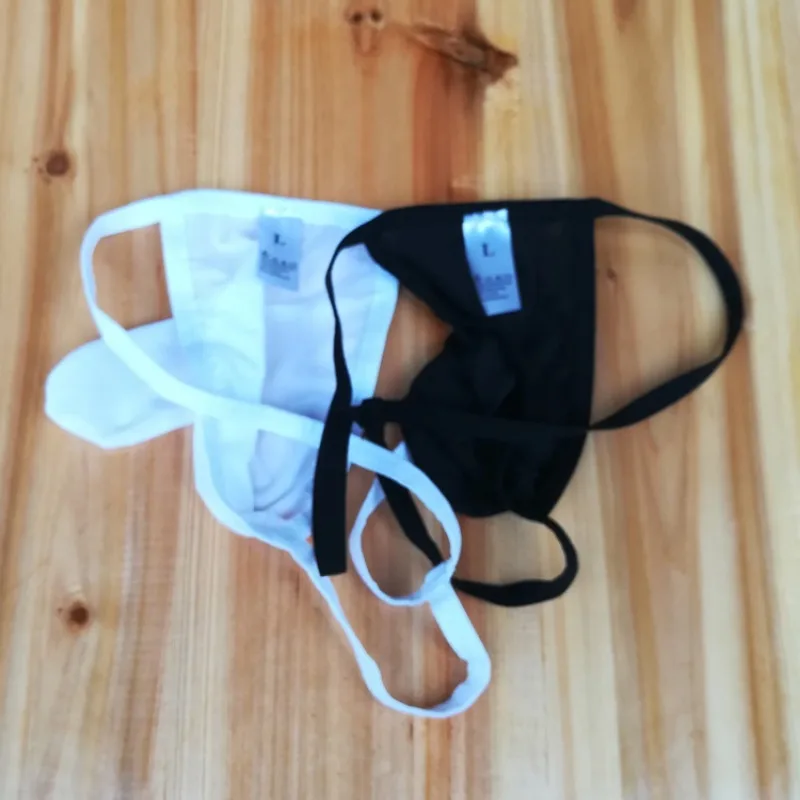 ملابس داخلية للرجال سراويل رفيعة للغاية من الحرير الجليدي سراويل على شكل فيل صلبة مثيرة منخفضة الارتفاع للرجال سراويل على شكل طائرة على شكل حرف U محدبة على شكل حرف T #2