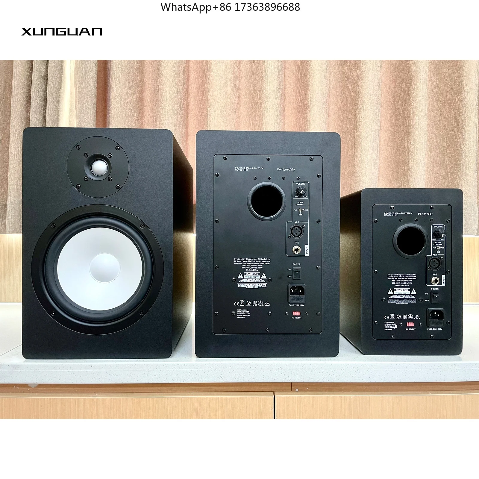 HS8-ii Nuevo Altavoz Profesional de Estudio de 8 Pulgadas con Control por Voz, Caja de Sonido Inalámbrica con Bluetooth