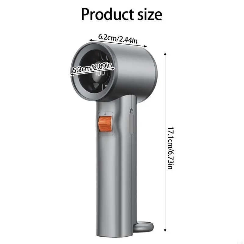 19QE Handheld Bless Bless Motor Fan Fean Rechargable Led Display вентилятор с сильным кондиционером воздуха для жаркой погоды