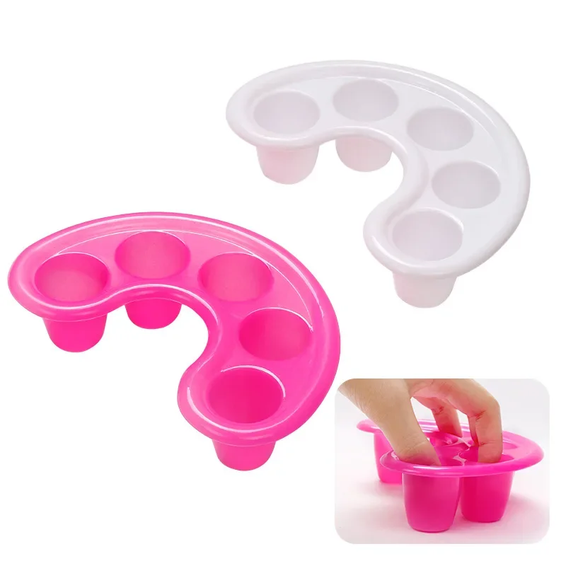 

Nail Art Soak Bowl Nail Removal Soaker Wash Bowl Cuticle Removal Tray Acetone Resistant Handheld Polish Remover Nail Art Tools